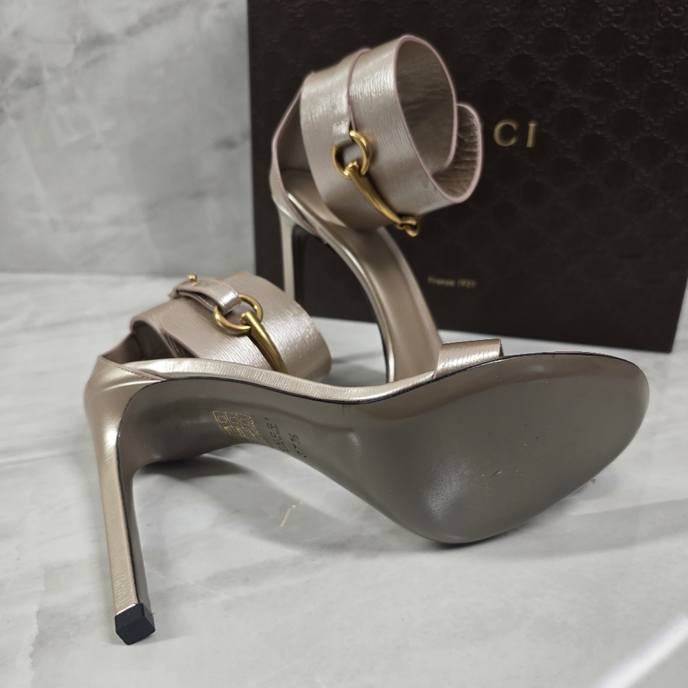 Gucci Horsebit Ankle Strap Heels - Picture 10 of 12